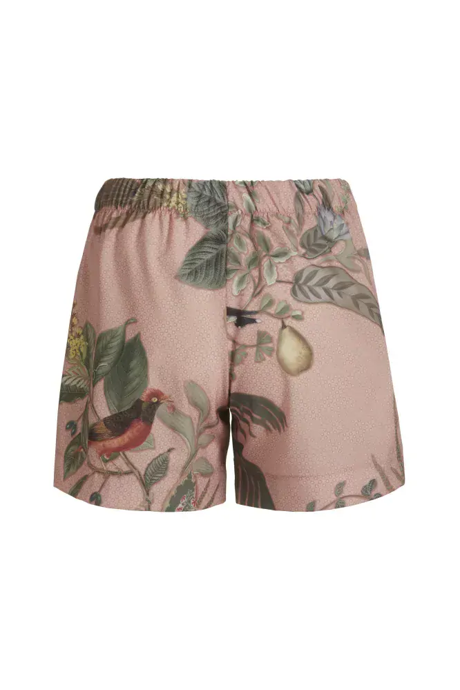 Pip Studio Bobba dámské kraťasy Floris Grande, růžové