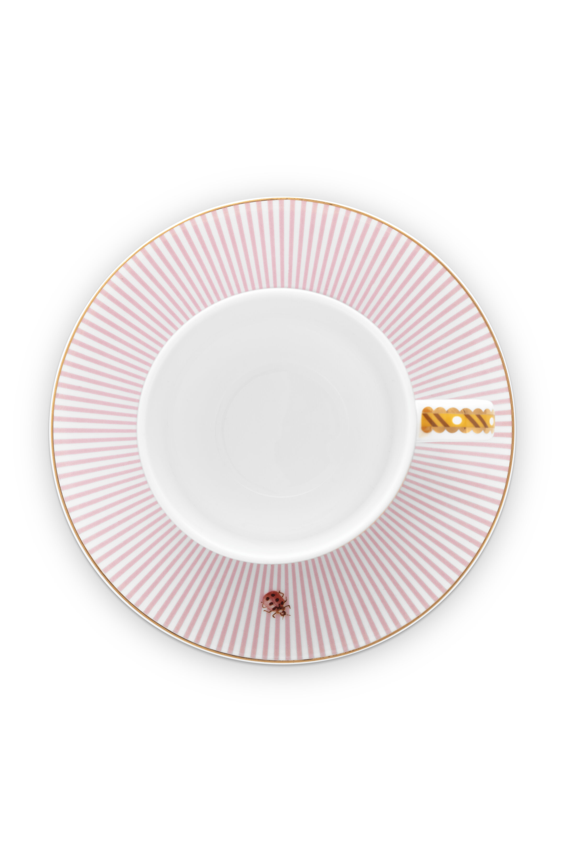 Pip Studio La Majorelle espresso šálek s podšálkem 100ml, růžový