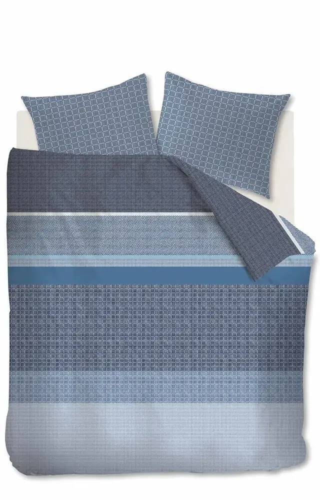 BH prodloužené povlečení Birger Blue, 140x200/220cm + 60x70cm, jednolůžko