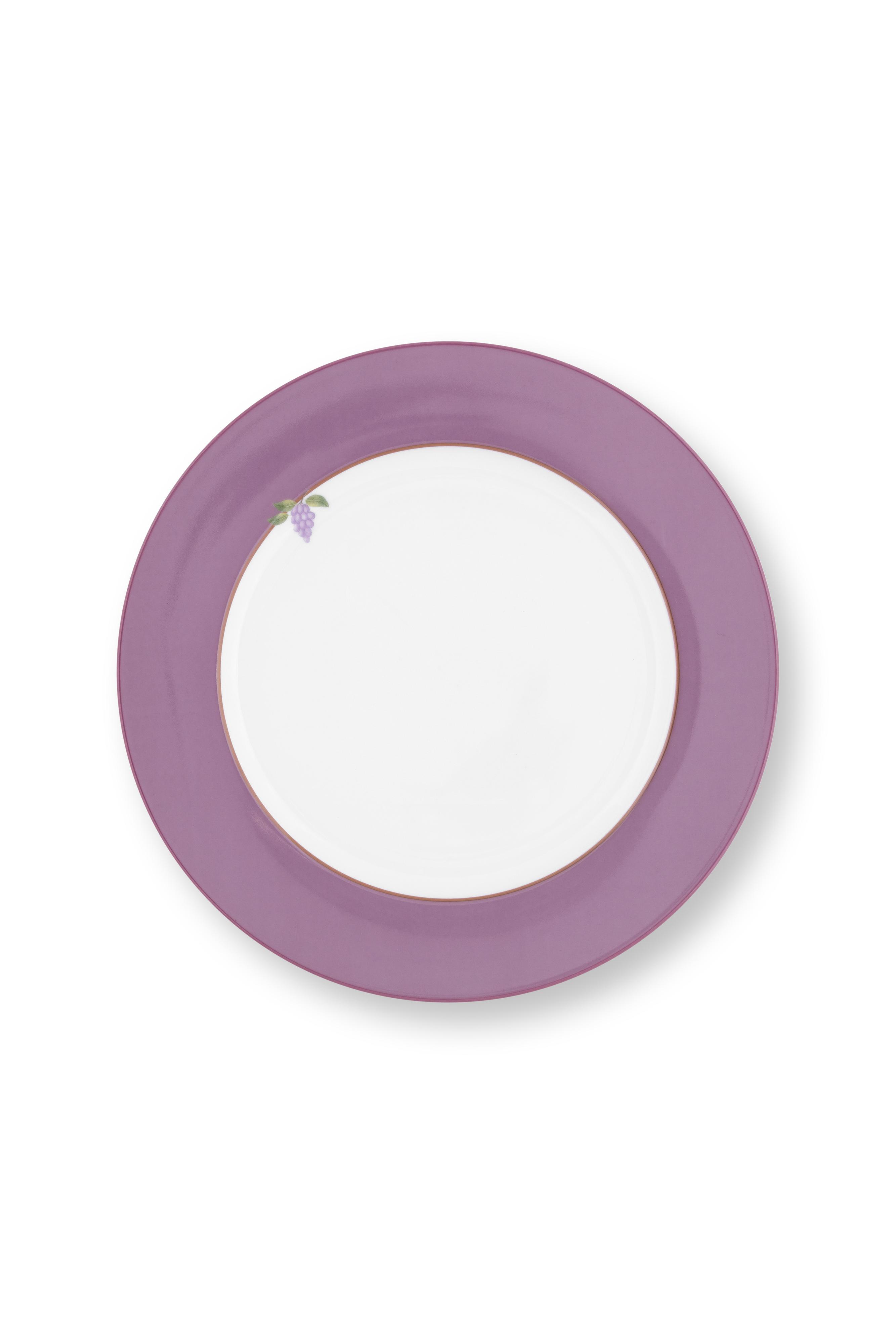 Pip Studio Lily & Lotus talíř Ø26,5cm, decor lila