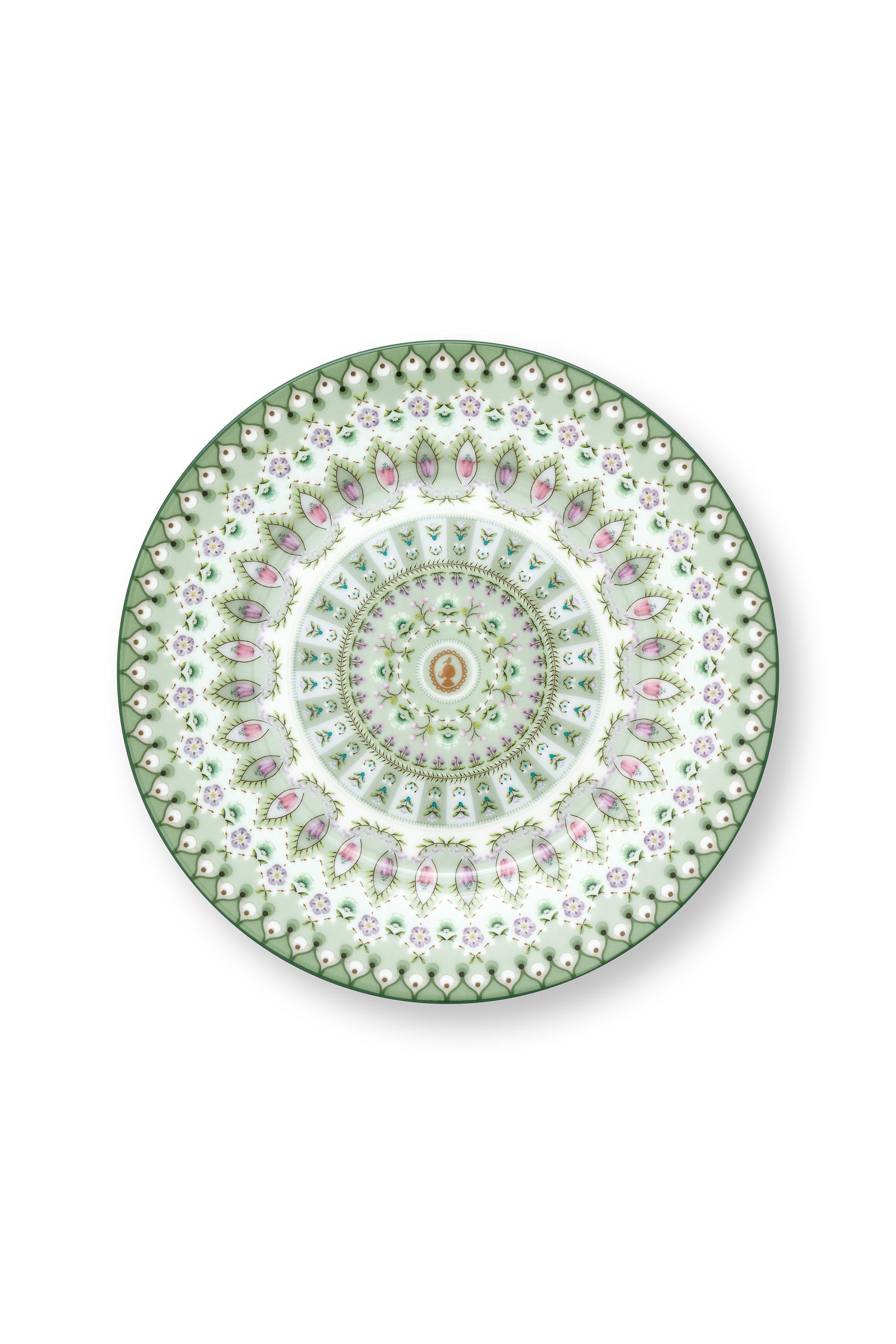 Pip Studio Lily & Lotus talířek Ø17cm, zelený