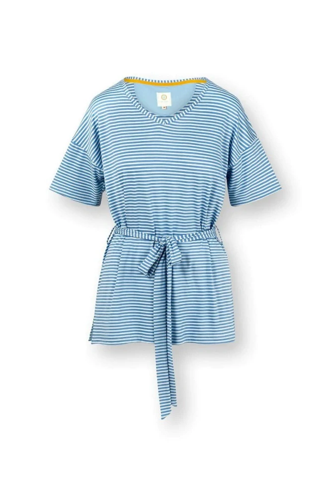 Pip Studio triko s krátkým rukávem Tonya Little Sumo Stripe, modré