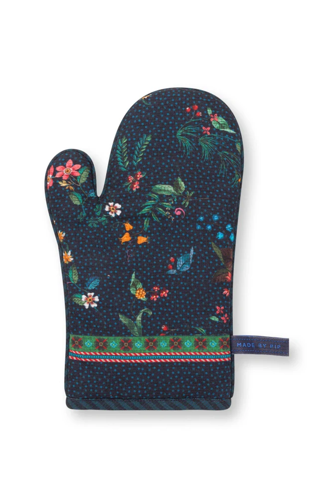 Pip Studio Berry Blues chňapka 29x15 cm, tmavě modrá