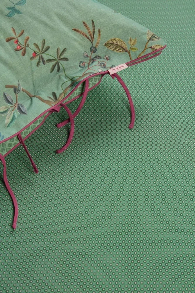 Pip Studio perkálové prostěradlo Twinkle Star 90x200 cm, zelené