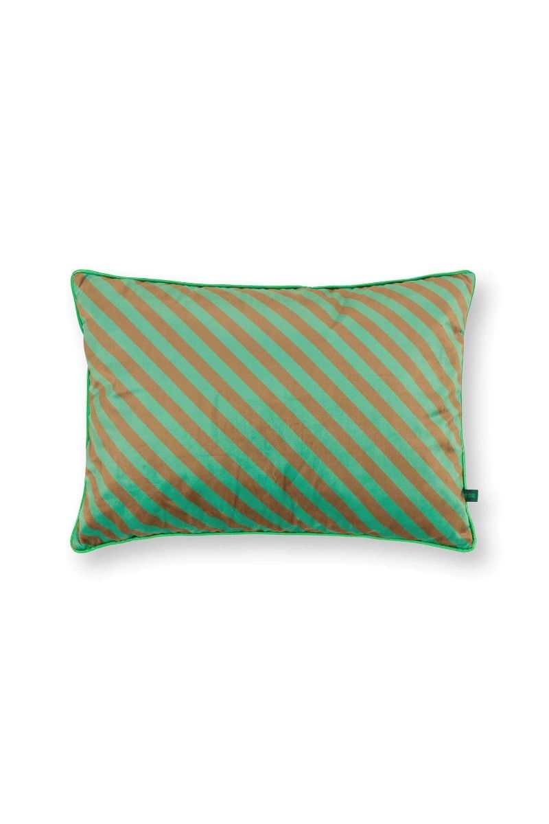 Pip Studio dekorační polštář Block Stripe 35x50 cm, zelený