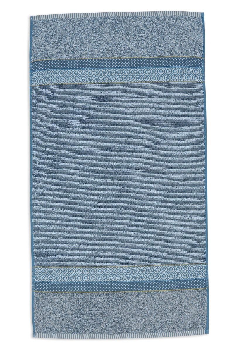 Pip Studio Soft Zellige bavlněný froté ručník modro-šedý 55x100 cm