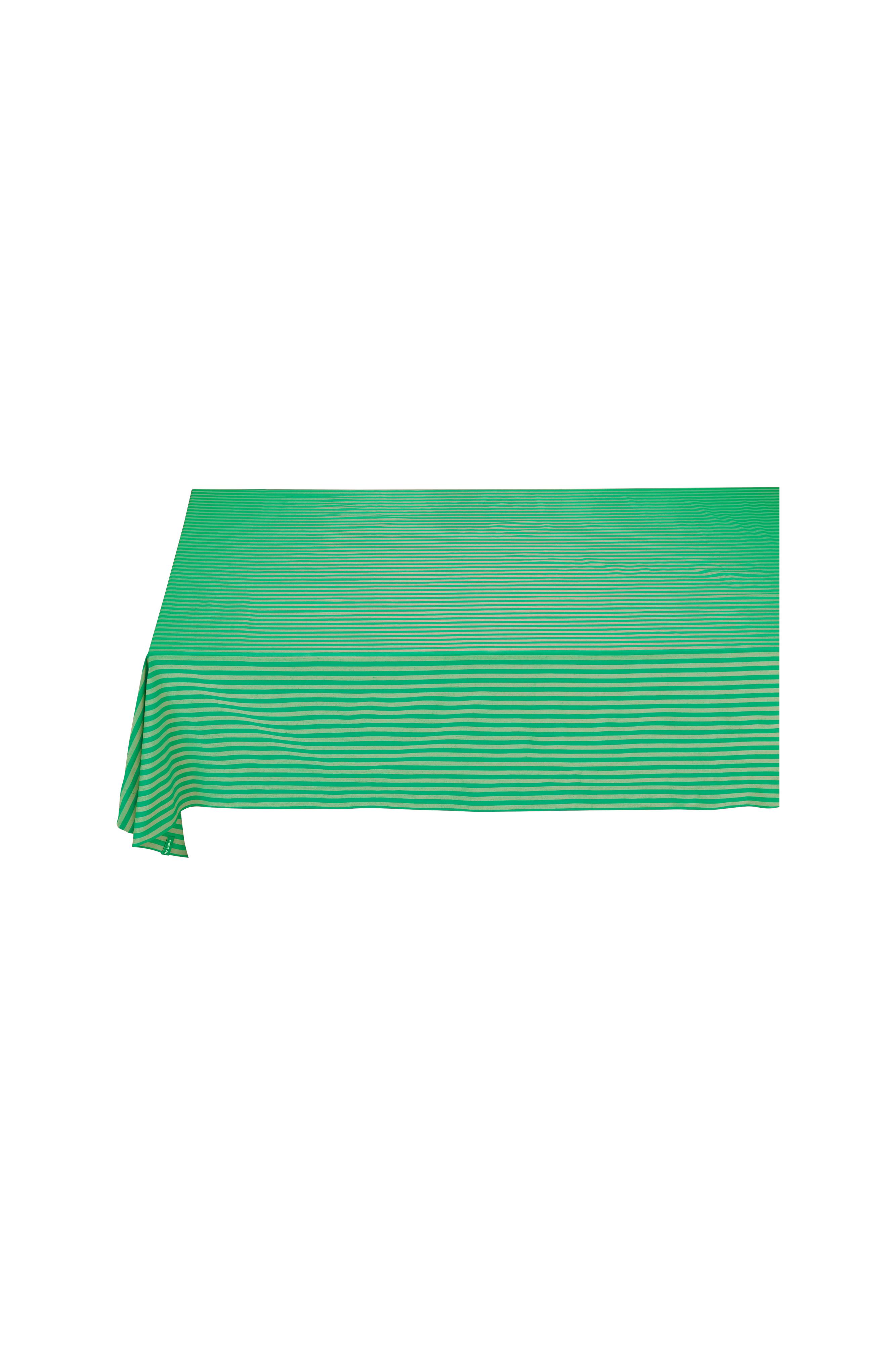 Pip Studio Stripes ubrus 180x300cm, zelený