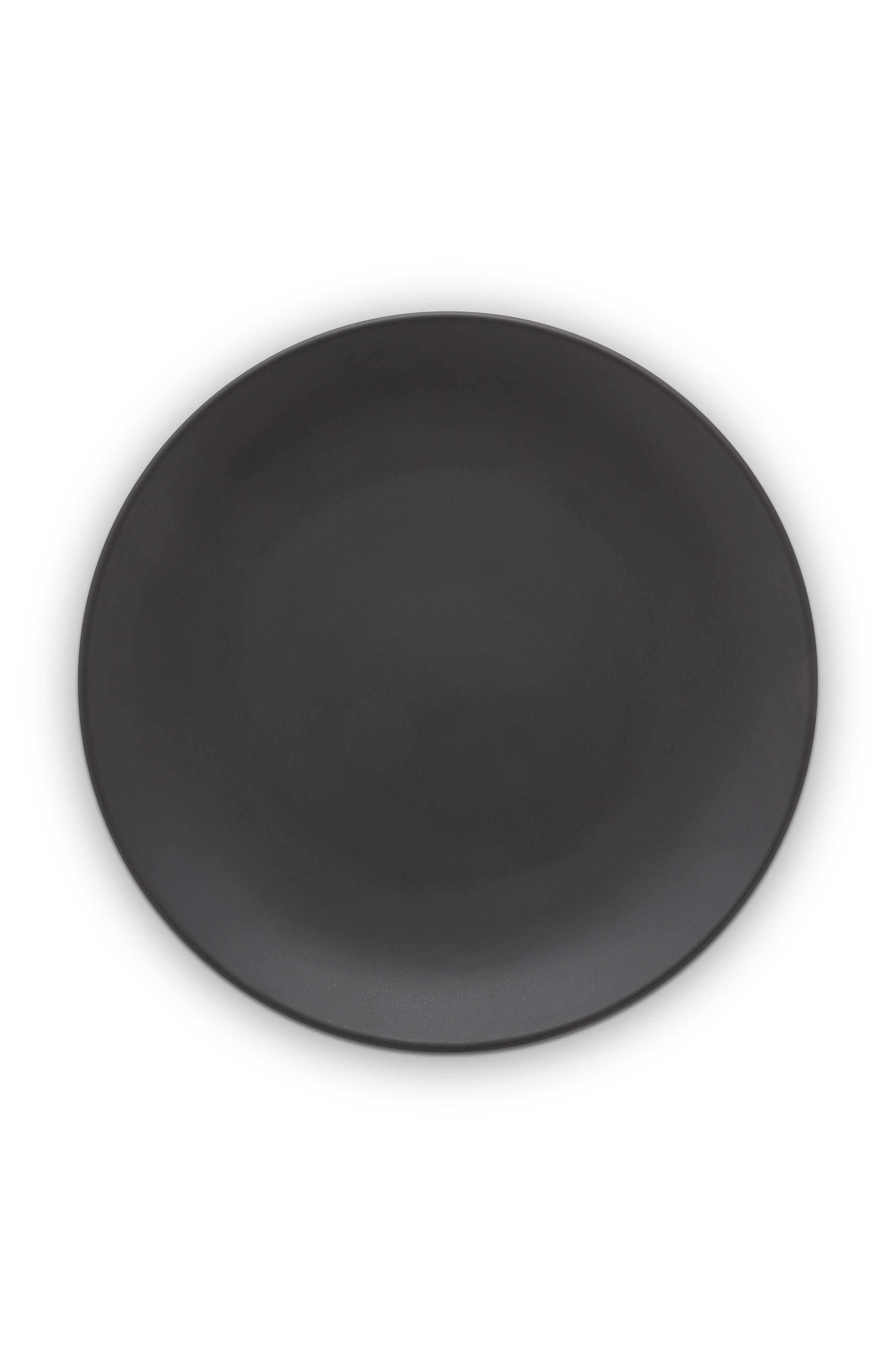 vtwonen Matt Black talíř Ø 25,5 cm, černý matný