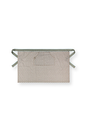 Pip Studio kuchyňská zástěra Blooming Tales - khaki/modrá