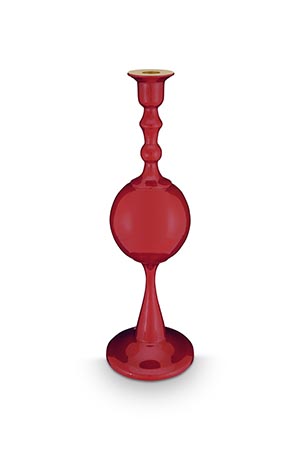 Pip studio kovový svícen 37 cm - tmavě červený