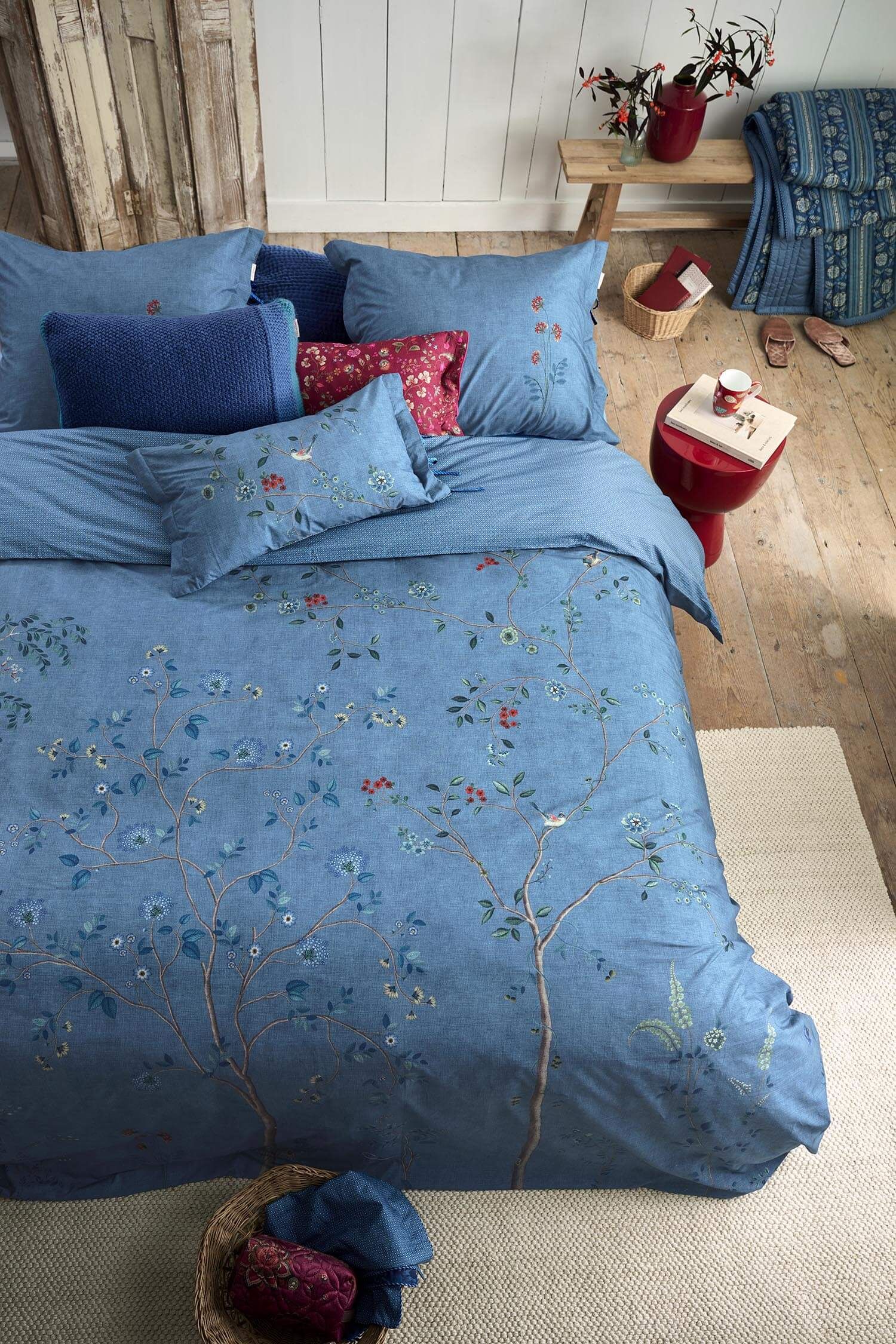 Pip Studio perkálové povlečení Desi Garden Blue - 140 x 200 cm