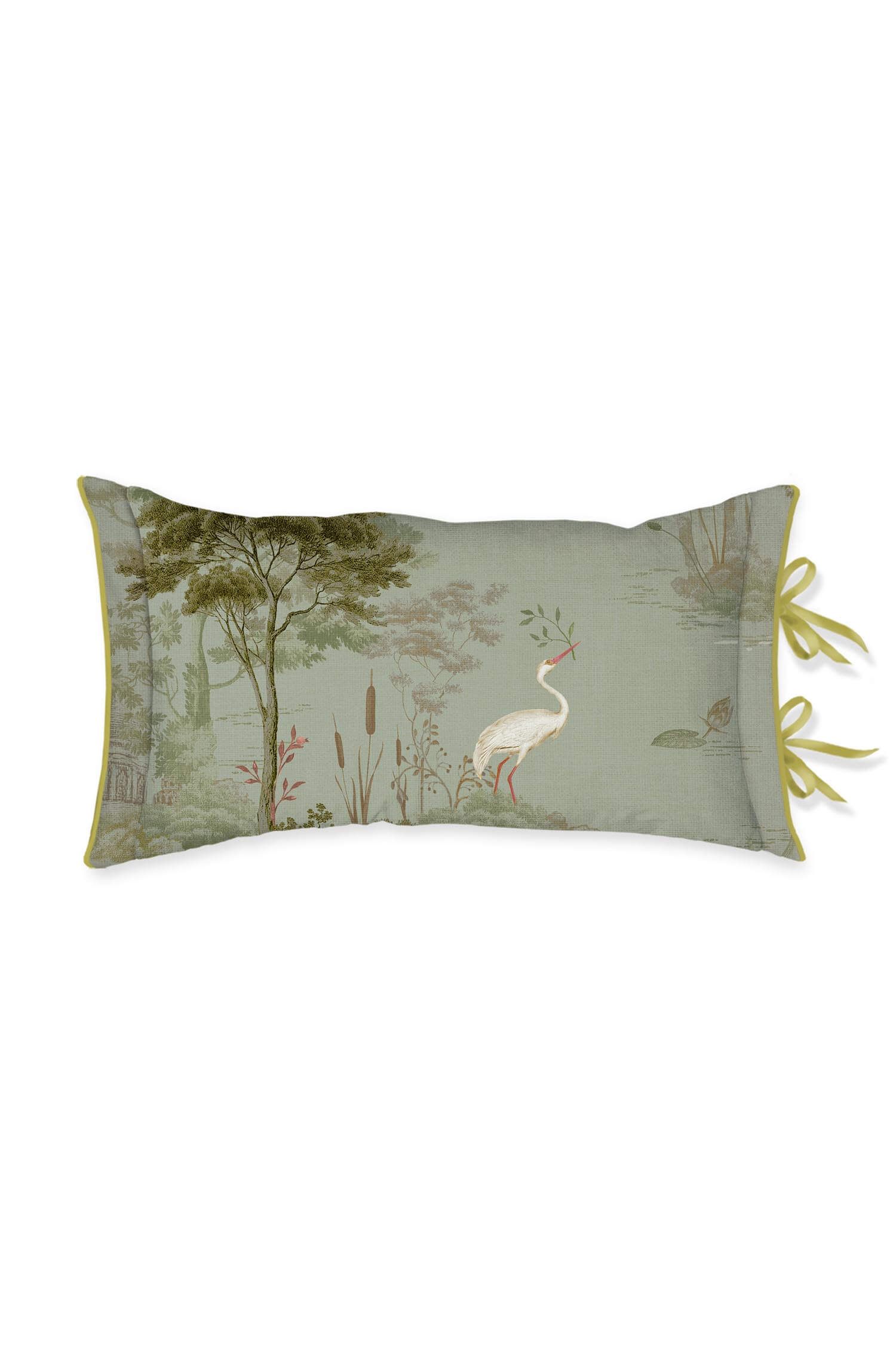 Pip Studio Darjeeling Day polštář 35 x 60 cm - zelený