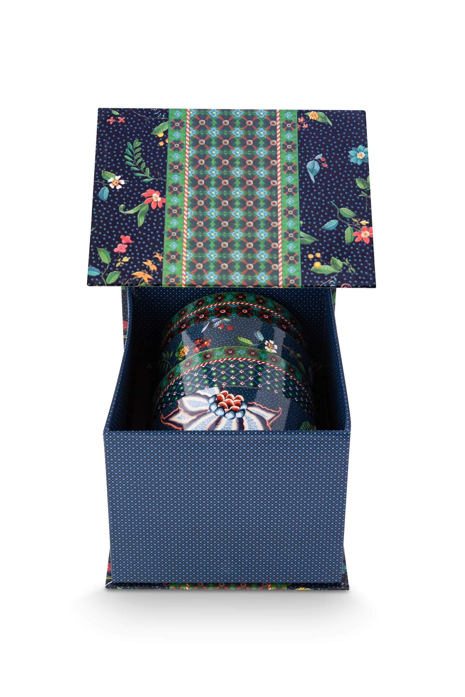 Pip Studio dárkový set misek Oriental Berry Blues Blue 12cm