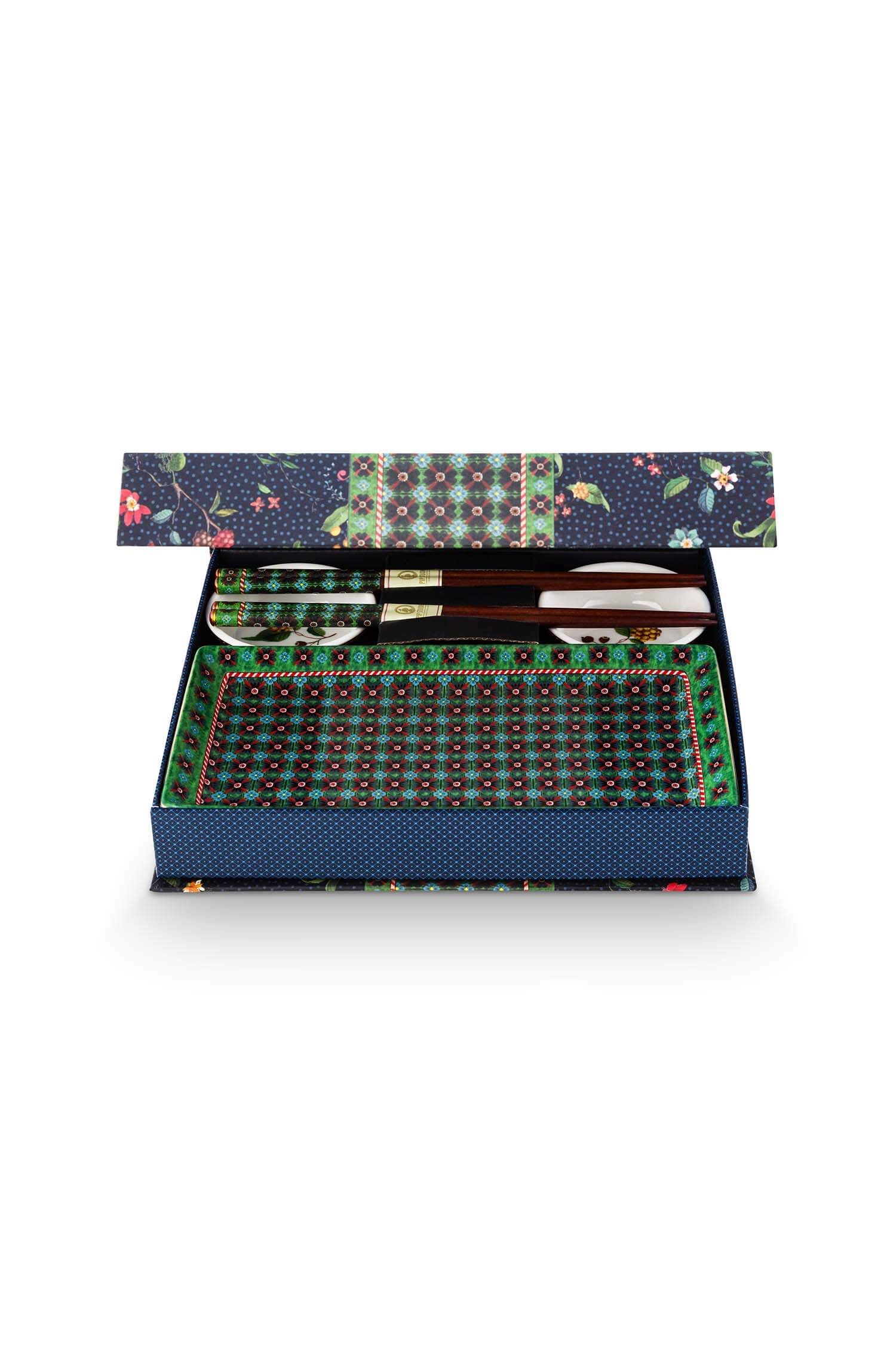 Pip Studio dárková sada Oriental Berry Blues Blue
