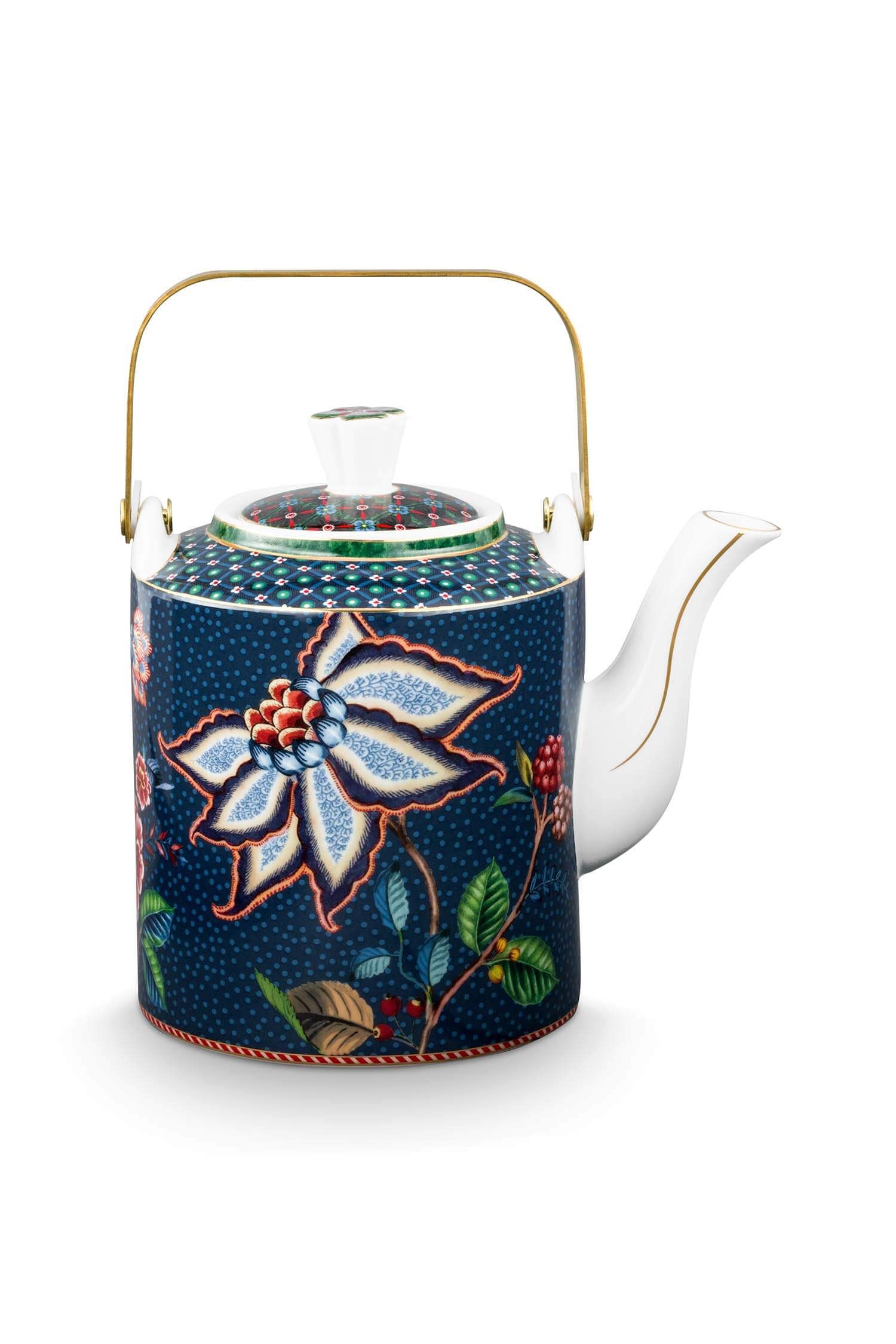 Pip Studio čajová konvice 1 l v dárkovém balení Oriental Berry Blues Blue