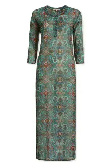 Pip Studio Dania letní šaty Moon Delight, zelené