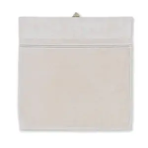 Bavlněný froté ručník na ruce Fleurir 50x50, krémově bílá