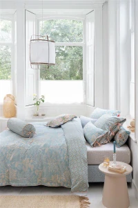 Pip Studio perkálové povlečení Origami Tree Light modré 200x200 + 2x 70x90 cm