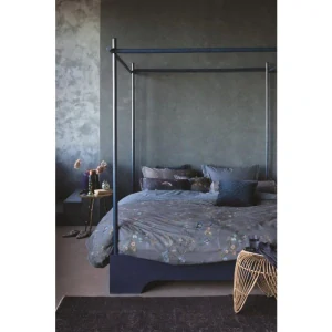 Pip Studio perkálové povlečení Kawai Flower modré 200x200 + 2x 70x90 cm