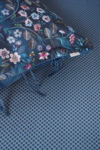 Pip Studio perkálové prostěradlo Suki 90x200 cm, tmavě modré