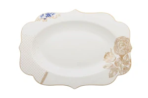 Pip Studio Royal White tác 40x28,5cm, bílý