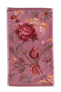 Pip Studio bavlněný froté ručník na ruce Secret Garden mauve 30x50 cm