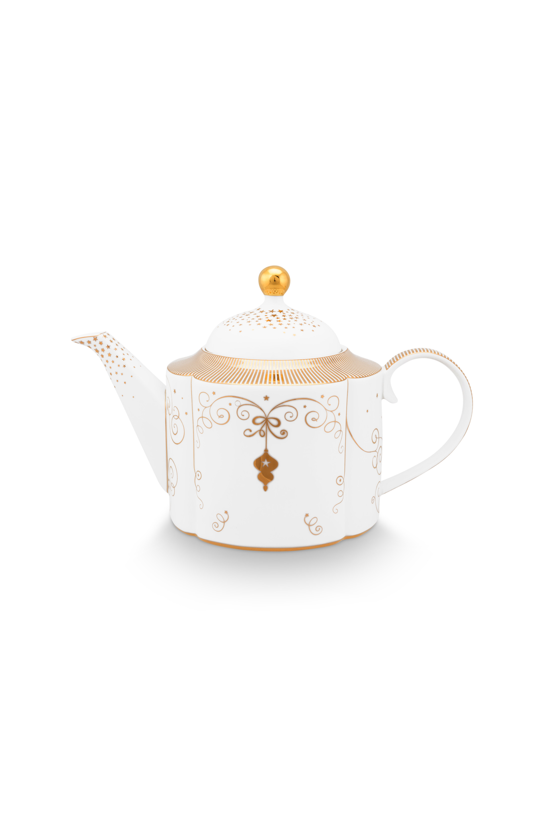 Pip Studio Royal Winter konvice 1.65l, bílá