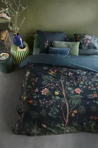 Pip Studio povlečení Paradiso 200x220+ 2x 70x90, perkál, tmavě modré v dárkovém boxu