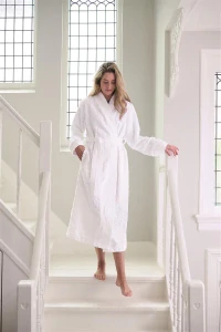 Pip Studio Mosaic bavlněný froté župan, bílý