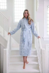 Pip Studio Tile de Pip bavlněný froté župan, modrý