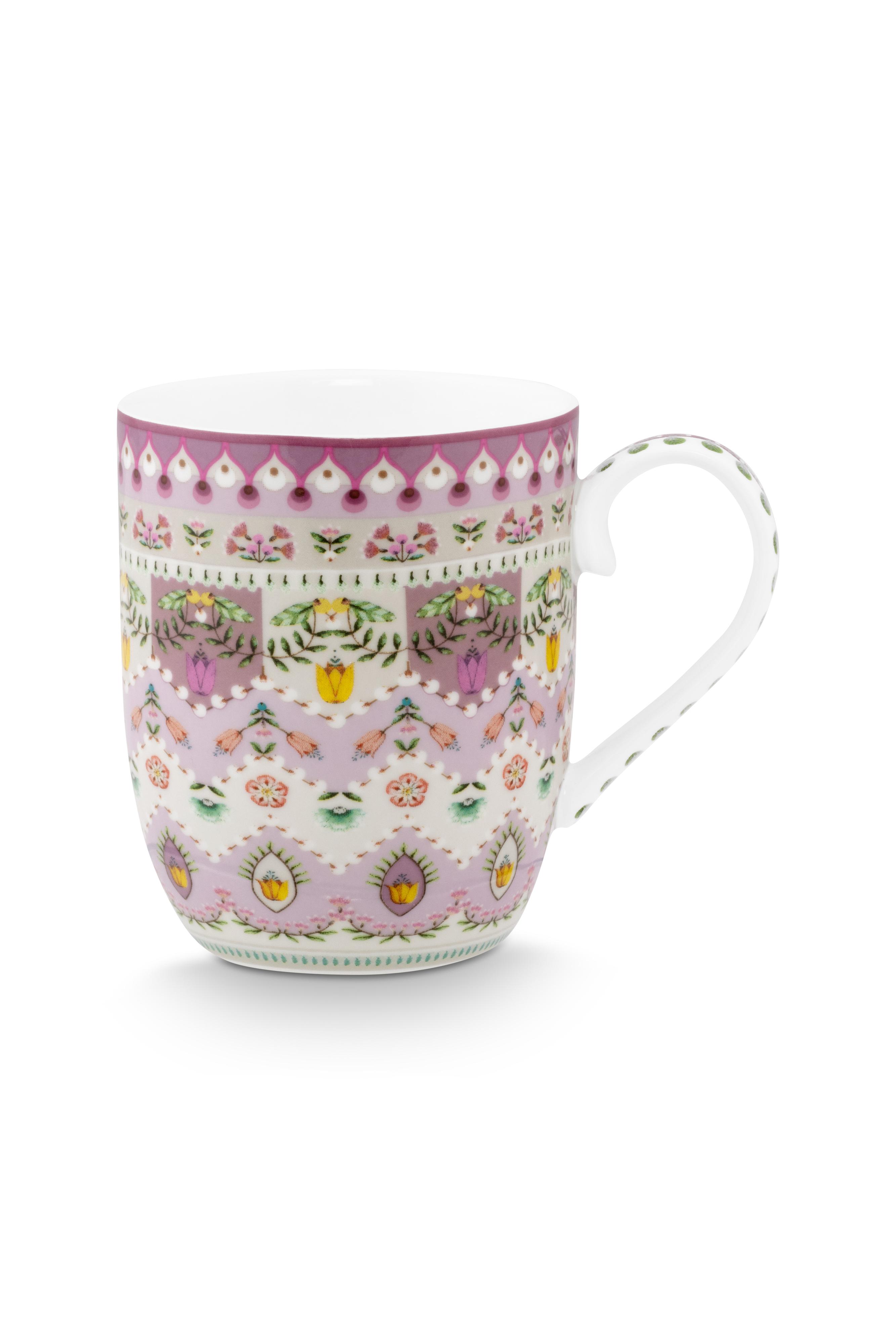Pip Studio Lily & Lotus hrnek 180ml, lila