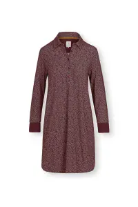 Pip Studio Daatje noční košile Leafy Dots, hnědá