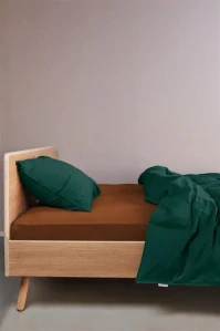 Beddinghouse Jersey kvalitní bavlněné prostěradlo 180x200/220 cm, terra