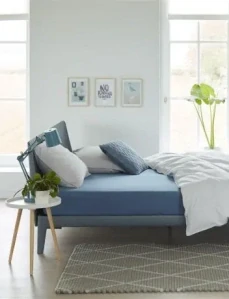 Beddinghouse Jersey kvalitní bavlněné prostěradlo 90x200/220 cm, modré