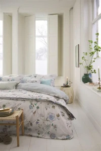 Pip Studio perkálové povlečení Flores Bailando bílé 140x200 + 70x90 cm