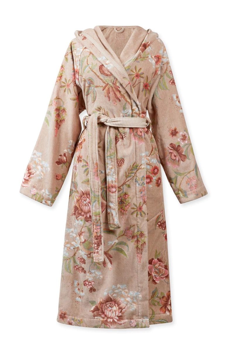 Pip Studio Secret Garden bavlněný froté župan, khaki