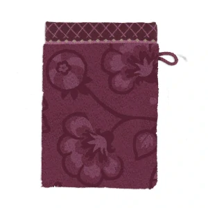 Pip Studio Jasmine Jacquard bavlněná froté žínka tmavě růžová 16x22 cm