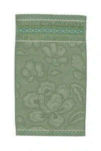 Pip Studio bavlněný froté ručník na ruce Jasmine Jacquard zelený 30x50 cm