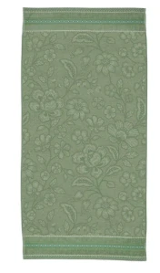 Pip Studio Jasmine Jacquard bavlněná froté osuška zelená 70x140 cm