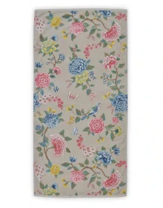 Pip Studio Good Evening bavlněná froté osuška khaki 70x140 cm