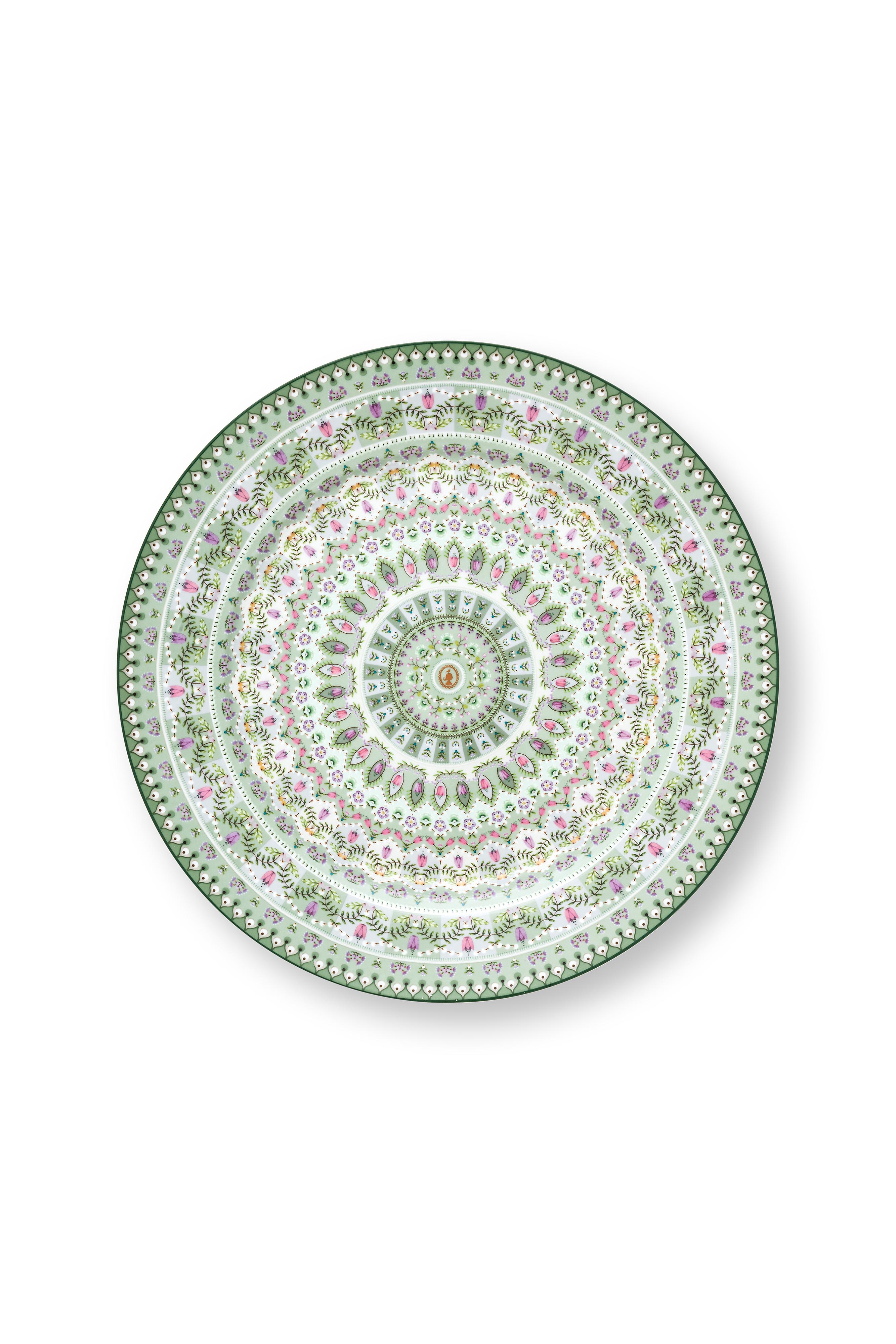 Pip Studio Lily & Lotus talíř Ø32cm, zelený
