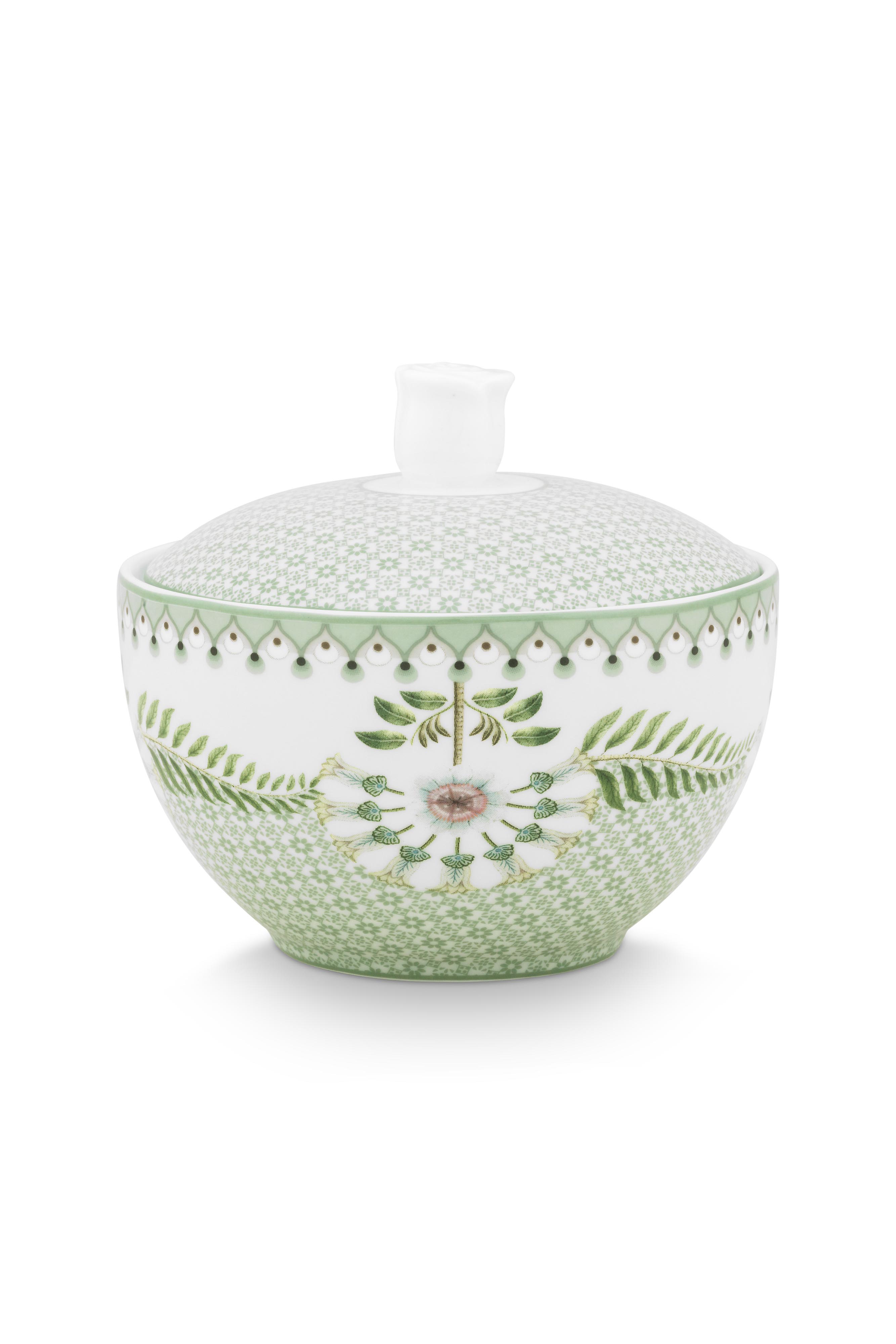 Pip Studio Lily & Lotus cukřenka 300ml, zelená