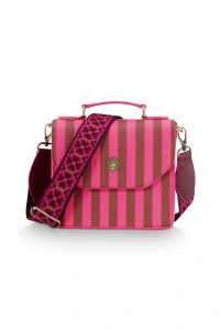 Pip Studio Frances Stripe Cross Body kabelka, růžová