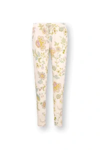 Pip Studio dlouhé kalhoty Bobien Buenas Noches, bílé