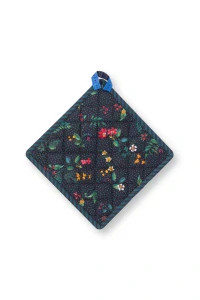 Pip Studio Berry Blues podložka pod hrnec 22x22cm, tmavě modrá