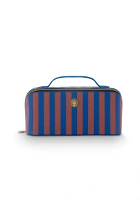 Pip Studio Cyrille Stripe kosmetická taška, modrá