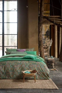 Pip Studio perkálové povlečení Little Jabali zelené 140x200 + 70x90 cm