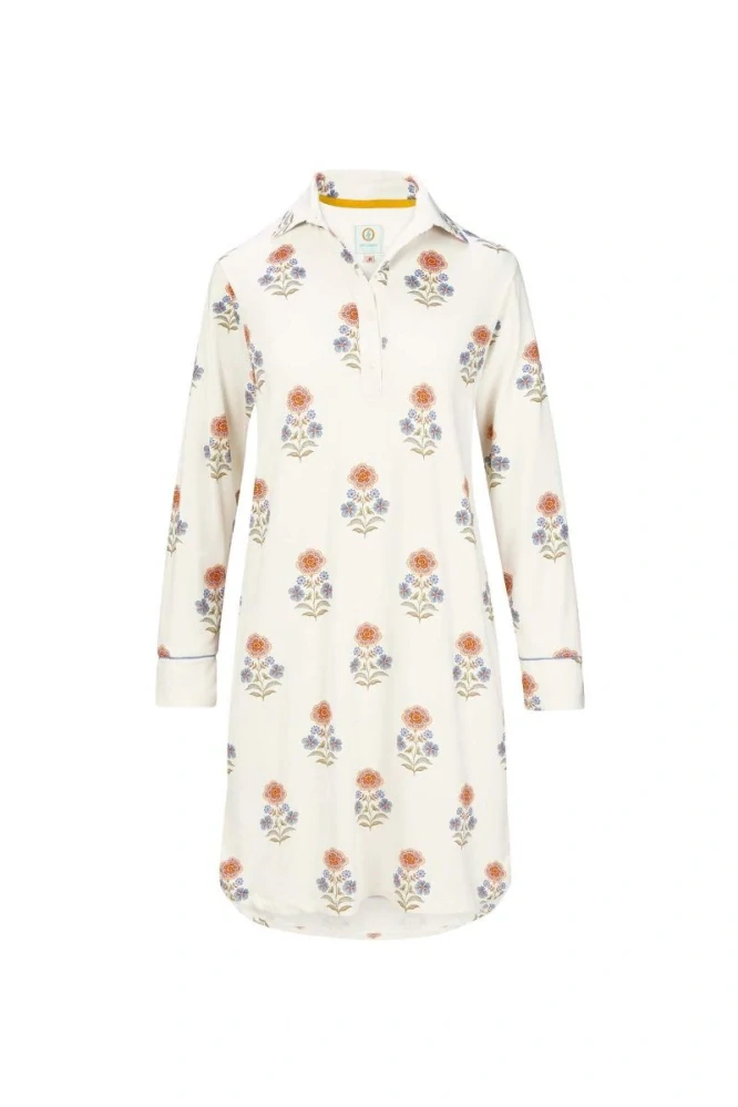 Pip Studio luxusní noční košile Daaltje Tanaka, super premium, bílá