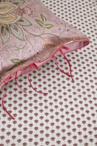 Pip Studio perkálové prostěradlo Jaipur Flower 140x200 cm, světle růžové