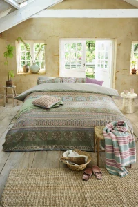 Pip Studio perkálové povlečení Bollywood Dreams zelené 140x200 + 70x90 cm